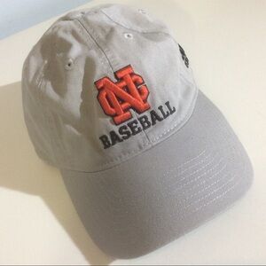 NC Baseball + Adidas Grey Hat Embroidered Red Bird